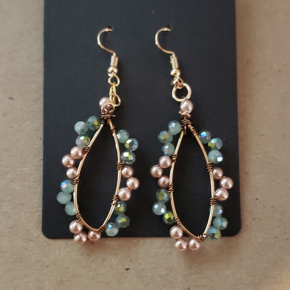 Hand beaded earrings